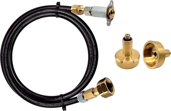 LPG GPL Gasfles Navulset - M10 Adapter - Flexibele Slang - Voor professioneel gebruik in Europa - ShopVlot