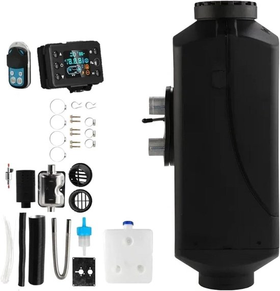 Lucht Diesel Verwarming - Standkachel - Cabine Isolatie - Laag Geluidsniveau - 2/5KW - Zwart