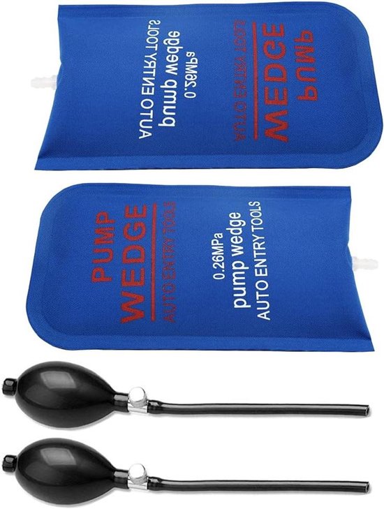 Lucht Pomp Wig - Montagekussen Hefkussen - Auto Reparatie - Ultradun Ontwerp - 16.5 x 16.5 cm - Zwart/Blauw