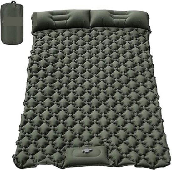 Luchtbed 2 Persoons - Compact Ontwerp Voor Slaapcomfort - Perfect Voor Kamperen En Reizen - Eenvoudig Te Reinigen - Lekbestendig Design van Lunreaths