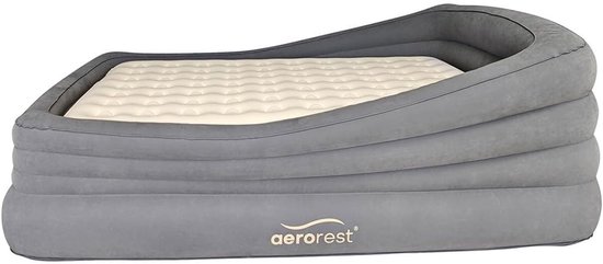 Luchtbed 2 Persoons – Opblaasbaar Frame – Uitneembare Matras – Met Hoofdbord – 210 cm Lang