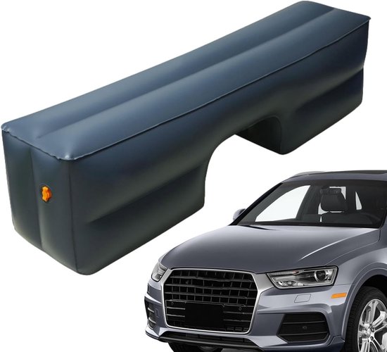 Luchtbed Auto - Autobed Opblaasbaar - Reizen Comfortabel - Opvult Stoelopeningen - 130 x 30 x 35 cm - Zwart