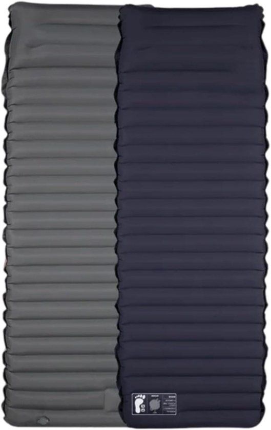 Luchtbed Campingmatras - Zelfopblazend Kampeerbed - Buiten Ontspannen - Ingebouwde Opblaaspomp - 195 x 70 cm - Zwart