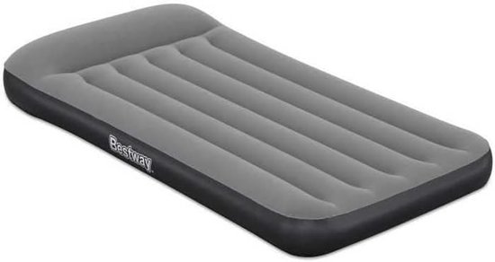 Luchtbed Eenpersoons - Slaapmat Opblaasbaar - Kamperen Gasten - Ingebouwde USB Pomp - 188x99x30cm - Grijs van Merkloos
