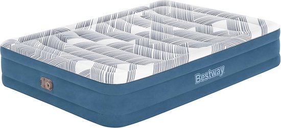 Luchtbed met Geïntegreerde Elektrische Pomp - Queensize Fashion Flock 203 x 152 x 36 cm van Intex