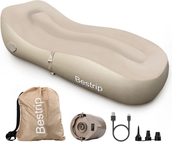 Luchtbed met Ingebouwde Pomp - Air Mattress - Inclusief Opbergtas - Comfort