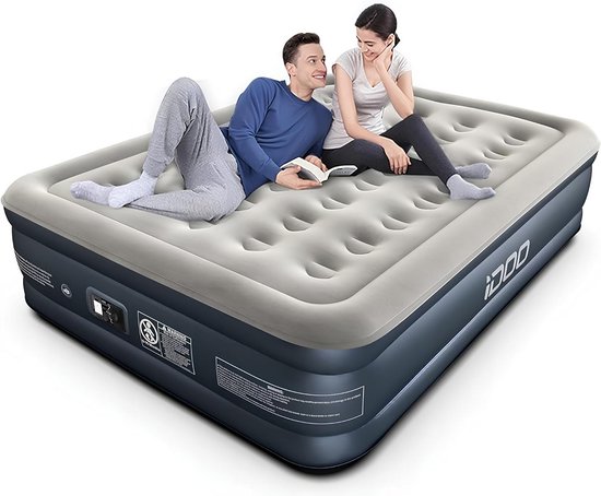 Luchtbed met Ingebouwde Pomp - Air Mattress - Inclusief Opbergtas - Compact van Merkloos