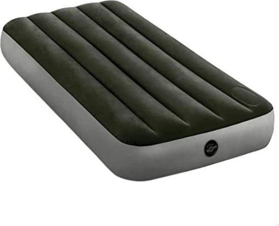 Luchtbed met Ingebouwde Pomp - Luchtbed Zelfopblaasbaar - Slaapmat Zelfopblazend - Luchtbed 1 Persoons - 6L x 191B x 25Th cm - Zwart van Merkloos