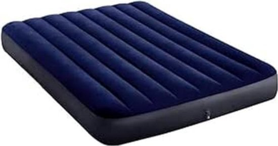Luchtbed met Ingebouwde Pomp - Luchtbed Zelfopblaasbaar - Slaapmat Zelfopblazend - Luchtbed 2 Persoons -203 x 183 x 25 cm - Blauw van Veluwebox