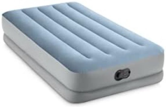 Luchtbed met Ingebouwde Pomp - Luchtbed Zelfopblaasbaar - Slaapmat Zelfopblazend - Luchtbed 2 Persoons - 99 cm x 191 cm x 36 cm - Blauw van Intex