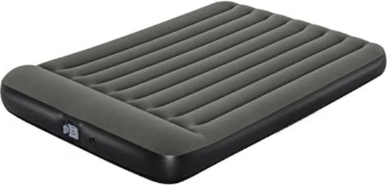 Luchtbed met Ingebouwde Pomp - Luchtbed Zelfopblaasbaar - Slaapmat Zelfopblazend - Luchtbed 2 Persoons met geïntegreerde accupomp Dubbel XL/lo 203 x 152 x 30 cm - Grijs van Active Era