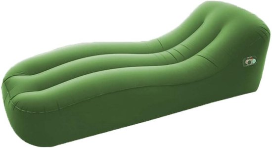 Luchtbed Met Pomp - Draagbare Ligstoel - Kamperen En Reizen - Automatisch Opblazen - 180x70cm - Groen