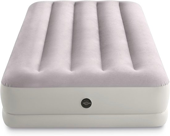 Luchtbed - Opblaasbaar bed - Logeren gasten - Geïntegreerde USB pomp - 99x191x30cm - Meerkleurig