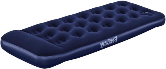 Luchtbed - Opblaasbaar Matras - Kamperen en Logeren - Compact en Draagbaar - 185 x 76 cm - Blauw