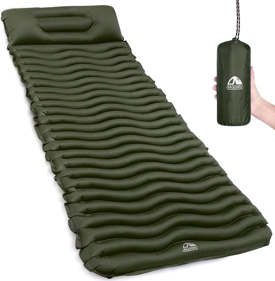 Luchtbed Opblaasbare camping isomatte slaapmat voor buiten vochtbestendig waterdicht en antislip MULTI-WAY van Merkloos