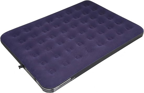 Luchtbed Queen - Opblaasbaar Matras - Kamperen Gasten - Snel Opgezet - 200cm Lang - Blauw
