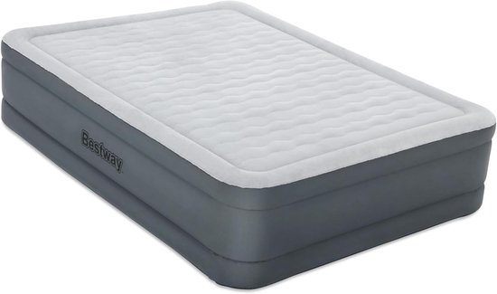 Luchtbed Snugable Top 203 x 152 x 46 cm met Elektrische Pomp - Perfect voor 2 Personen van Intex