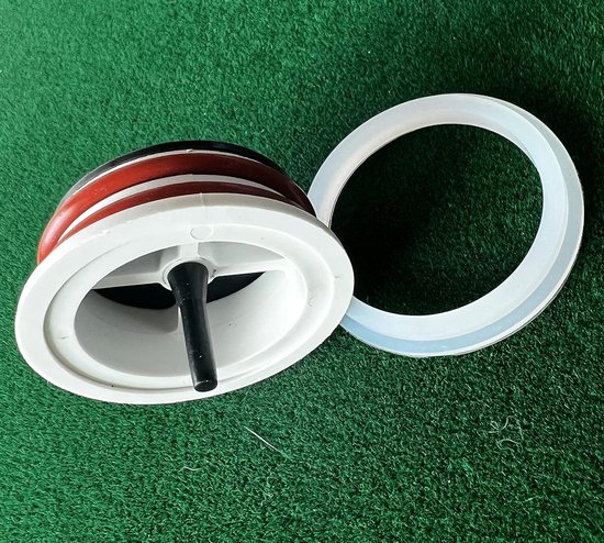 Luchtblazer Ventiel Kit - Reparatie Hot Tub - Bubbelbad Onderhoud - Eenvoudige Installatie - 025 cm - Zwart van Merkloos