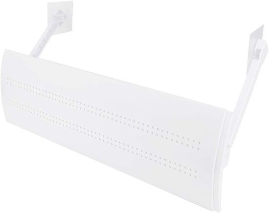 Luchtdeflector Airco - Windscherm Verstelbaar - Comfortabel Binnenklimaat - Kaartsleuf Ontwerp - 106 cm Uitschuifbaar - Wit