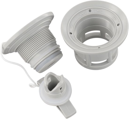 Luchtklep Adapter - Ventiel Adapter Opblaas Slang - Kajak Opblazen - Zes Gaten Ontwerp - 62.5*43.4mm - Zwart