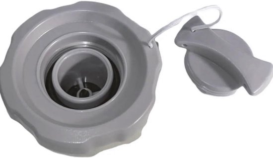 Luchtklep Cap - Opblaasbare Dop - Bubbelbad Onderhoud - Hoge Kwaliteit Materiaal - 1.5x2.5 Inch - Grijs