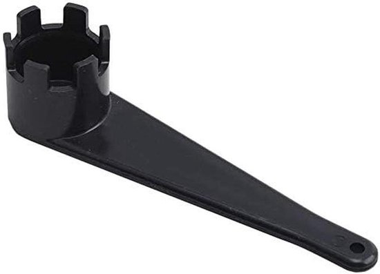 Luchtklep Sleutel - Ventiel Spanner - Watersport Accessoires - Duurzaam TPU Materiaal - 6 Secties - Zwart van Merkloos