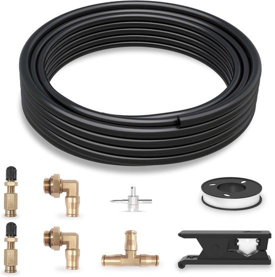 Luchtleiding Service Kit - Ophangset Luchtzakken - Reparatie Luchtvering - DOT Messing Koppelingen - 9.1 Meter van Merkloos