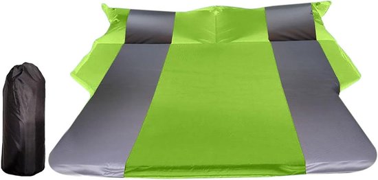 Luchtmatras Auto - Draagbaar Matras - Kamperen en Reizen - Automatische Opblaasfunctie - 175 x 130 cm - Groen
