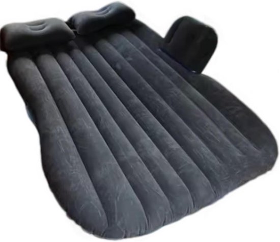 Luchtmatras Auto - Reisbed Bank - Comfortabel Rusten - Duurzame Constructie - 130x75cm - Zwart