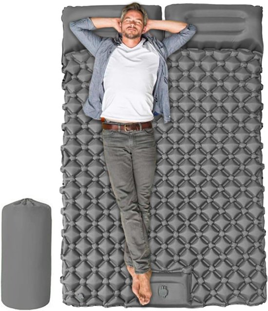 Luchtmatras Kamperen - Slaapmat Opblaasbaar - Buiten Slapen - Automatisch Opblazen - 190 x 120 cm - Enkele Kleur