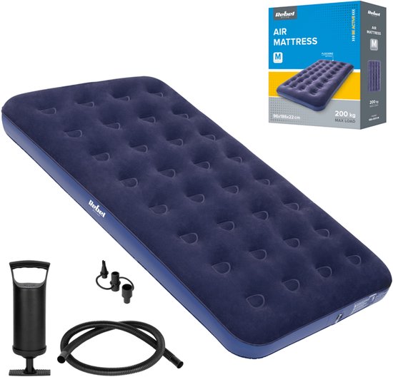 Luchtmatras-Luchtbed+ Pomp 186 x 96 x 22 cm-<100kg. van Merkloos
