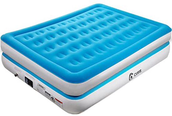 Luchtmatras met ingebouwde pomp - 16 inch verhoogde opblaasmatras voor thuis en kamperen van Intex