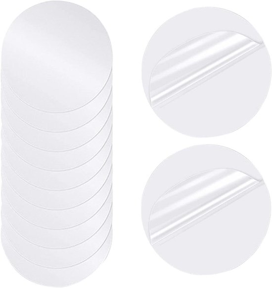 Luchtmatras reparatieset - Zelfklevende tape - Opblaasbare objecten repareren - Waterdicht en elastisch - 6 x 6 cm - Transparant van Merkloos