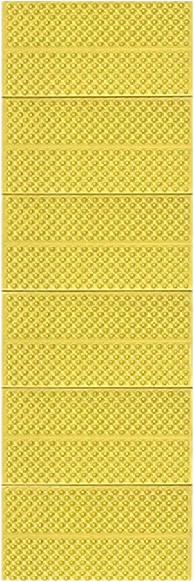 Luchtmatras Schuim - Kampeermatras Slaapmatje - Outdoor slapen - Vochtbestendig aluminiumfolie - 60x32x22 cm - Geel