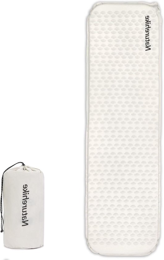 Luchtmatras - Slaapmat Isomat - Kamperen Trekking - Ergonomisch 3.5cm Dik - 185x55 cm - Grijs van Merkloos
