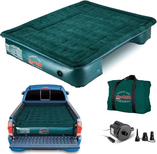 Luchtmatras Vrachtwagen - Kampeerbed Truck - Outdoor Slapen - Rond Wielkasten Ontworpen - 183 x 140 x 30 cm - Blauw