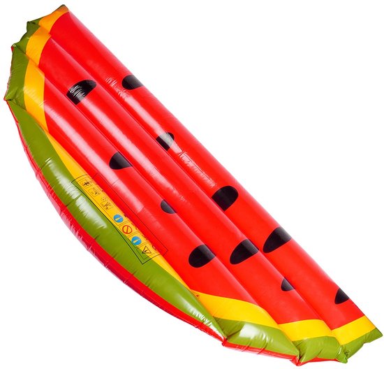 Luchtmatras Watermeloen 174x58x13 cm - Zwemmatras - Opblaasbaar - Strand van Merkloos