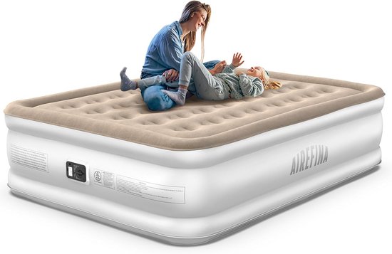 Luchtmatras Zelfopblazend met Pomp Logeerbed Snel Opblaasbaar 203 x 152 x 40 cm