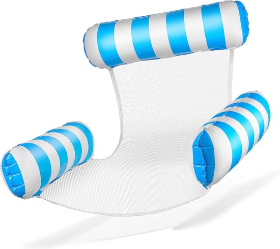Luchtmatras zwembad, opblaasbare stoel, waterstoel met rugleuning en armleuningen, zwemstoel, zwembadstoel, zonnestoel, waterrelaxstoel van Intex