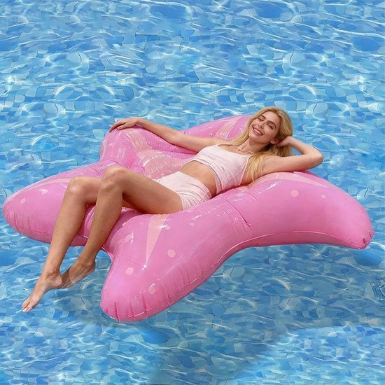 Luchtmatras, zwembad, zeester, 150 cm, hangmat, zwembadspeelgoed, volwassenen, luchtmatras, water, zwemligstoel, waterhangmat, zwemdieren voor de oceaan, zwembad, dieren, zwemeiland