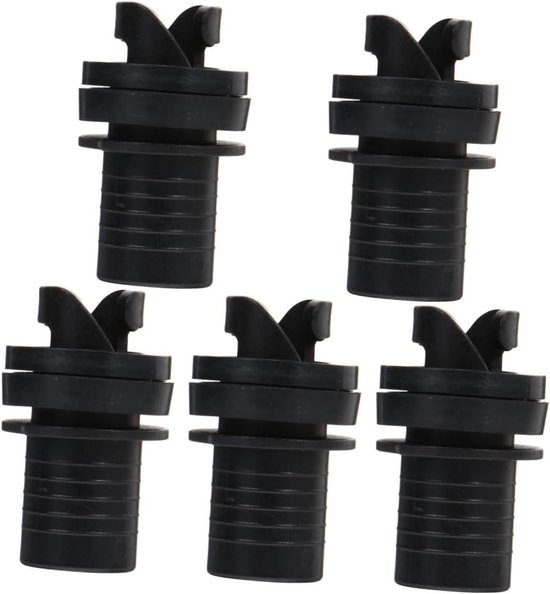 Luchtpomp Adapter Set - Ventiel Connector - Water Sporten - Lichtgewicht & Duurzaam - 5 Stuks - Zwart