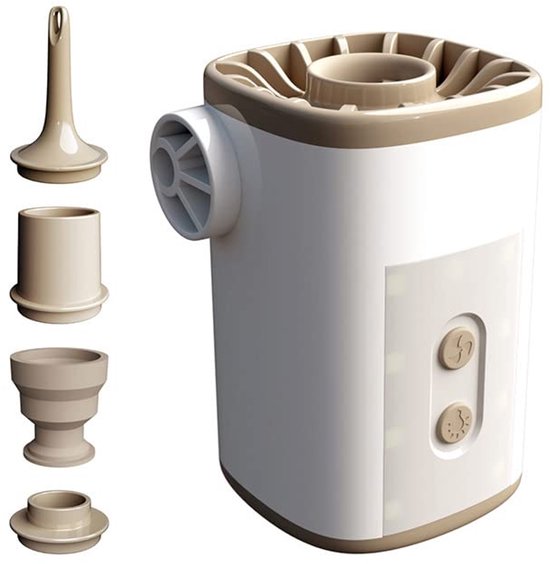 luchtpomp-Draadloze buitenluchtpomp voor kamperen - Voor luchtmatrassen, zwembanden, slaapmatten en kampeerverlichting-Belle's product van Merkloos