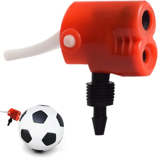 Luchtpompmondstuk - Inflatiestekker - Sportuitrusting Pomp - Lekvrije Afdichting - 6.1 x 3.2 cm - Rood
