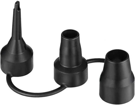 Luchtpompmondstuk - Peddelpomp Adapter - Kajak Oppompen - Verwisselbaar Ontwerp - Compact Formaat - Zwart van Merkloos