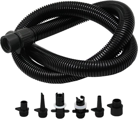 Luchtpompslang Adapter - Opblaasbuis Kit - Watersport Accessoires - Universele Compatibiliteit - 10.5 x 7 x 1.5 cm - Meerkleurig van Merkloos