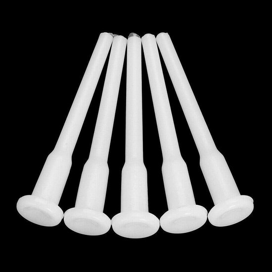 Luchtstopper Set - Plugventiel Yogabal - Fitnessbal Onderhoud - Universele Pasvorm - 10 stuks 5 cm - Wit