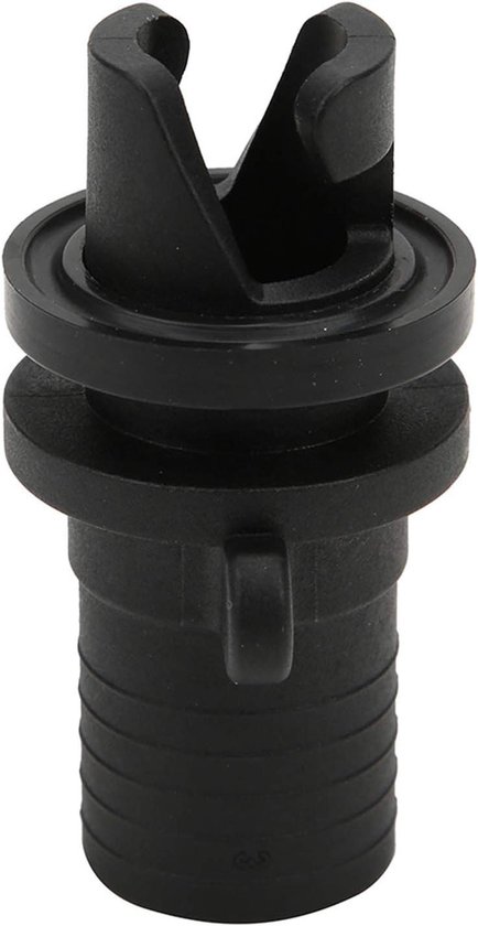 Luchtventiel Adapter - Bootventiel Kajakventiel - Opblaasbare Boten - Duurzaam Rubber - 2 Stuks - Zwart van Merkloos