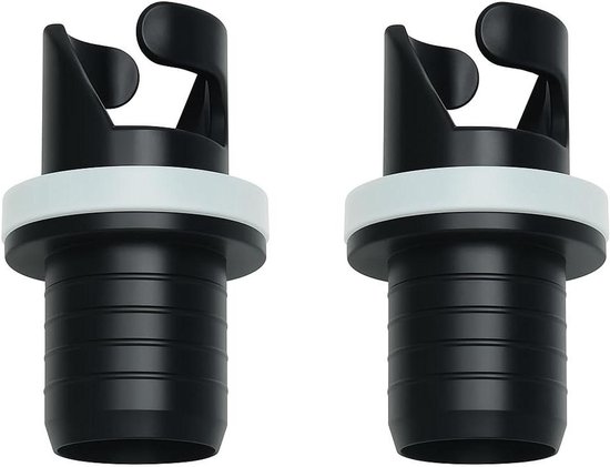 Luchtventiel Adapter - Opblaasboot Klep - Watersport Accessoire - Voor Halkey Roberts Kleppen - 3/4 Inch Diameter - Zwart
