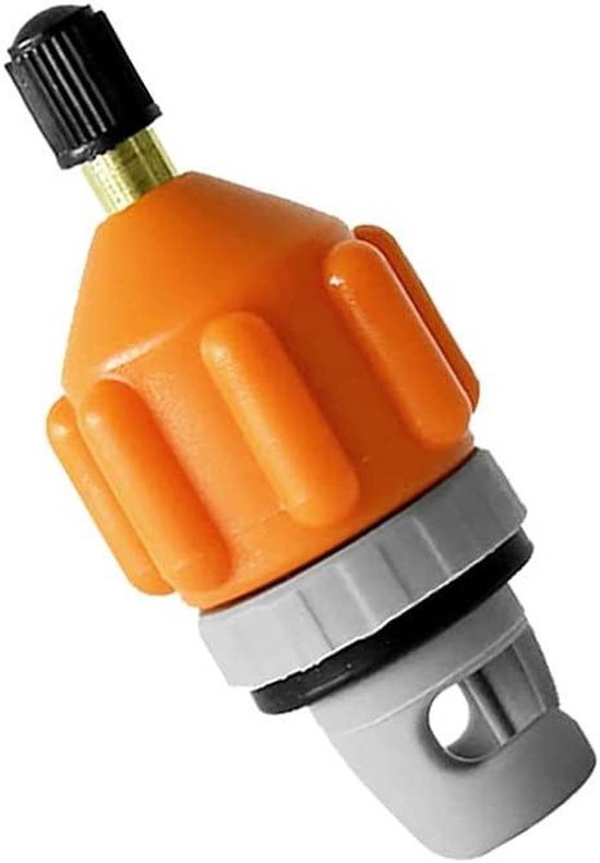 Luchtventiel Adapter - Pomp Converter - Water Sporten - Snel Opblazen - 8x3.3cm - Oranje