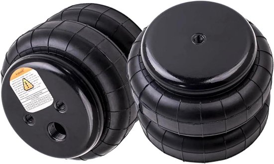 Luchtvering Balg - Luchtveer Kit - Ophanging Repareren - 2500lb Laadvermogen - 145mm Diameter - Zwart